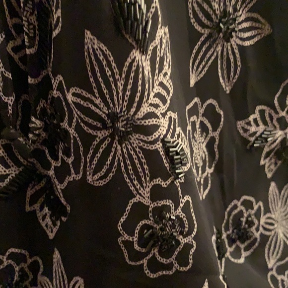 Fancy Black Floral Blouse - Picture 3 of 5